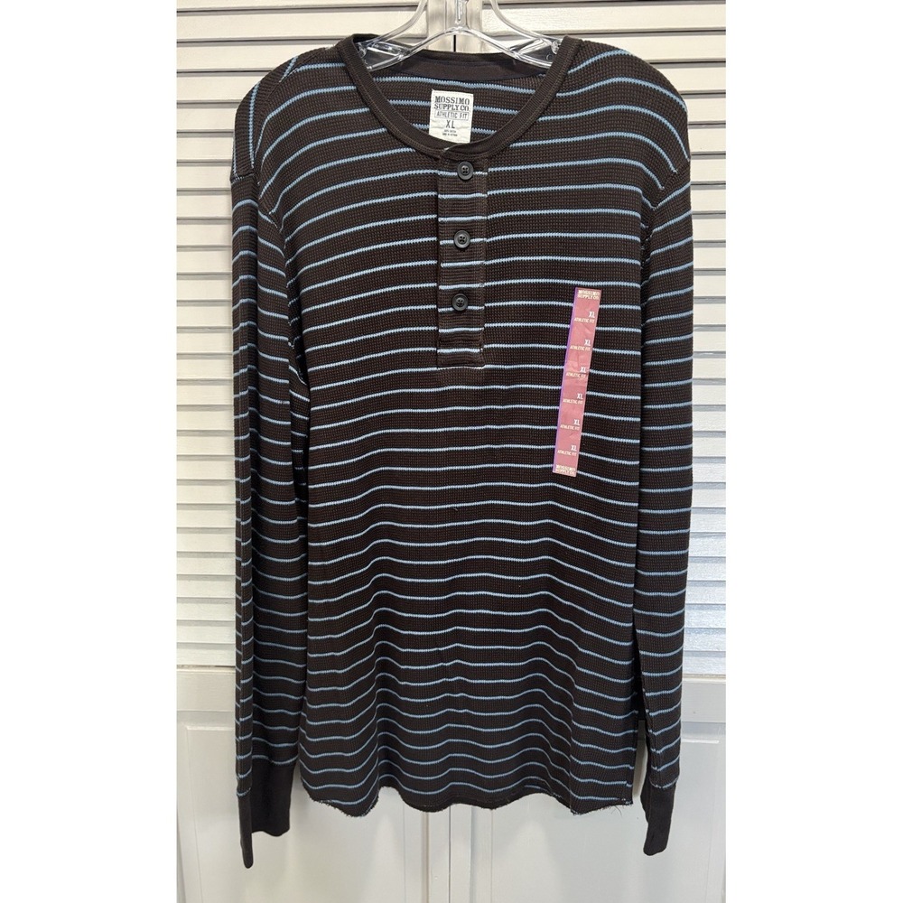 Mossimo Athletic Fit Thermal Button Front Long Sleeve Size XL NWT Outdoors